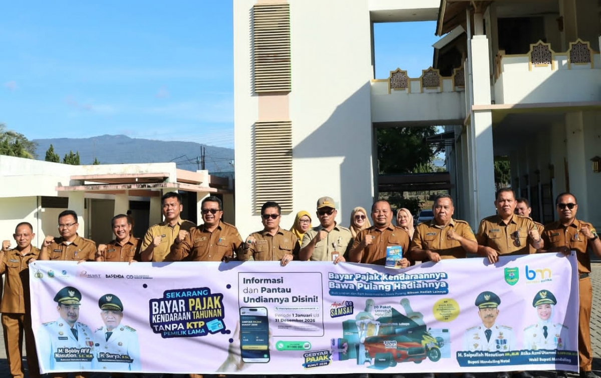 Pj Sekda Madina Imbau ASN Taat Bayar Pajak Kendaraan, Opsen PKB dan BBNKB Tumpuan Pembangunan