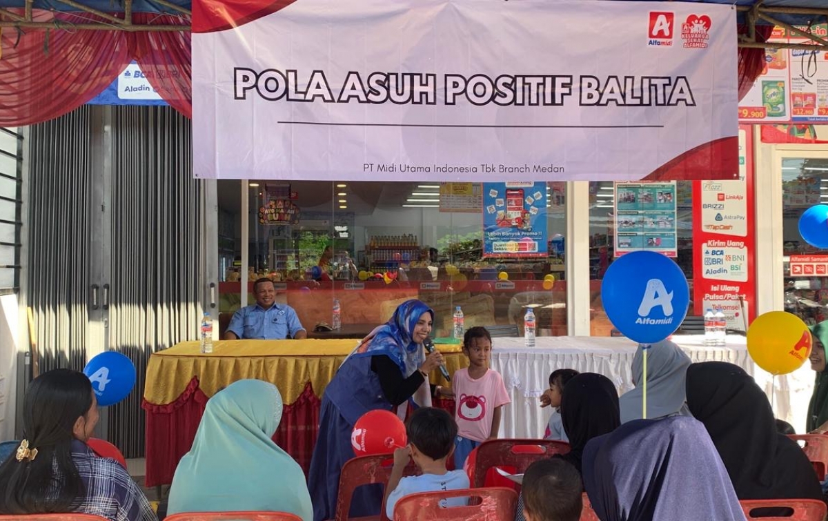 Dukung Tumbuh Kembang Anak, Alfamidi Gelar Edukasi Pola Asuh Positif di Binjai