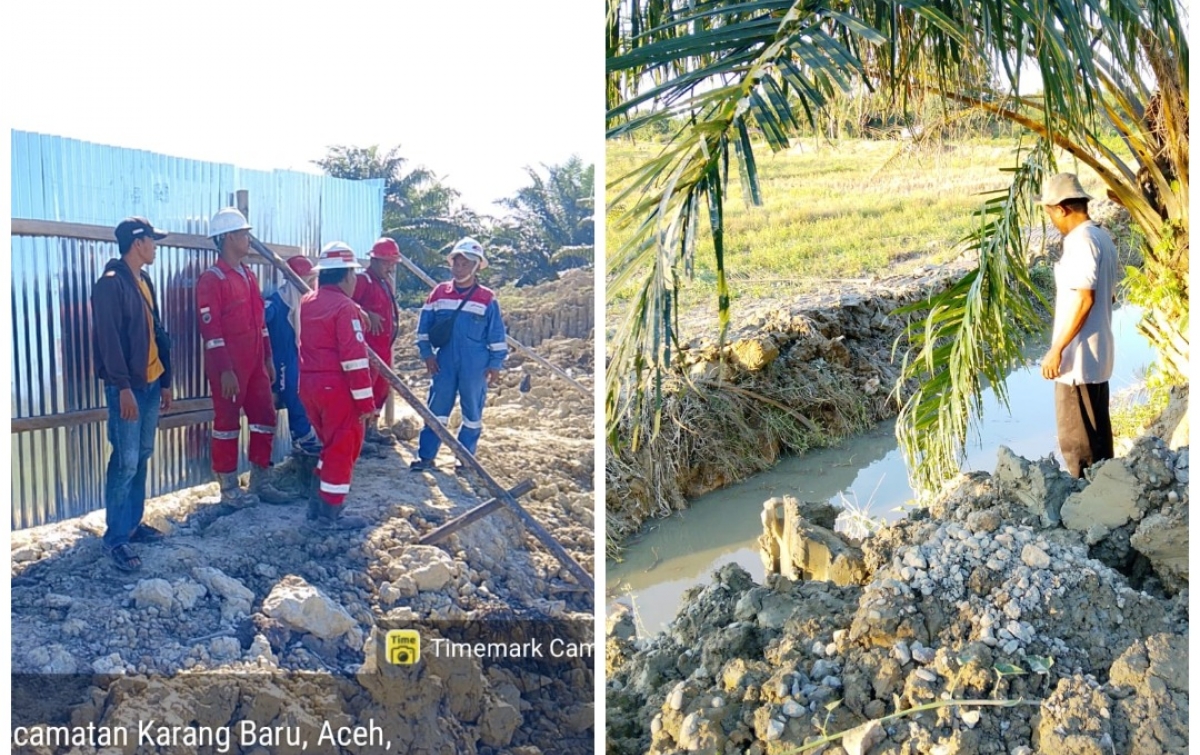 PEP Rantau Field dan Masyarakat Desa Paya Meta Kolaborasi Normalisasi Saluran Irigasi Sawah