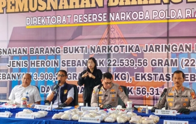 Sampai April 2026, Polda Riau Berhasil Mengungkap 1.066 Kasus Narkotika