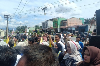 Putusan Hakim Dinilai Ringan, Massa PMII Demo ke PN Sibuhuan