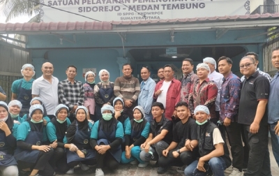 Ketum Rel MBG dan Azis Gagap Sidak Dapur SPPG Sidorejo Medan Tembung
