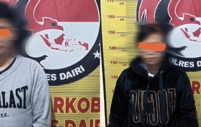 Sepasang Pria dan Wanita Ditangkap di Sidikalang Diduga Kasus Sabu