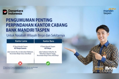 Mandiri Taspen Siapkan Kantor Baru untuk Tingkatkan Pelayanan Nasabah di Binjai
