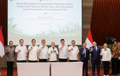 Bobby Nasution Teken MoU PSEL dengan Danantara, Targetkan Medan Raya Bebas Sampah