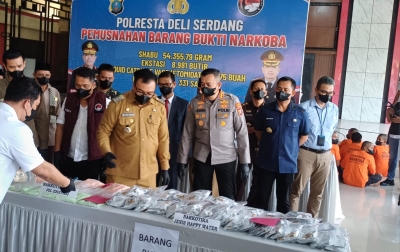 Penyelamatan 789 Ribu Jiwa: Polresta Deliserdang Musnahkan 54 Kg Sabu dan Ribuan Ekstasi