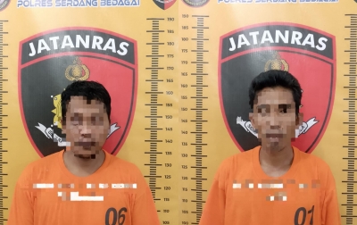 Pintu Rumah Dirusak, Polres Sergai Ciduk 2 Pembobol Rumah di Sei Bamban