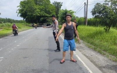 Tabrakan Maut di Jalinsum Perbaungan: 2 Motor 'Laga Kambing', 3 Orang Luka Parah
