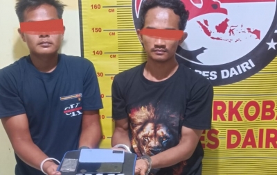 Aksi Kejar-kejaran 4 Kilometer di Tigalingga, Polres Dairi Ringkus 2 Pengedar Sabu