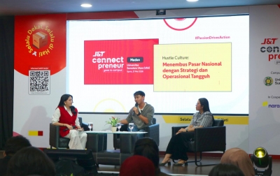 J&T Connect Preneur Goes to Campus Sambangi Medan, Dukung Bisnis Mahasiswa Scale-Up ke Pasar Nasional