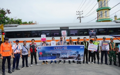 Perkuat Keselamatan Operasional, KAI Bandara Lakukan Edukasi di Jalur Medan–Binjai