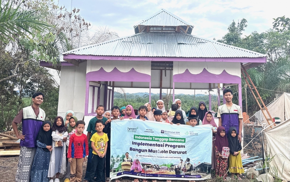 Bank Muamalat dan BMM Bangun Musala untuk Penyintas Bencana di Aceh