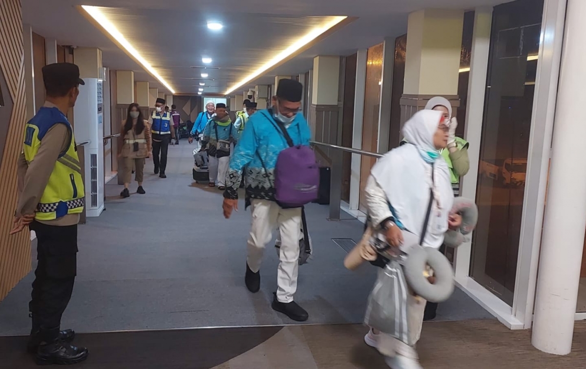 Alhamdulillah! Kloter 1 Jemaah Haji Debarkasi Medan Tiba dengan Selamat di Kualanamu