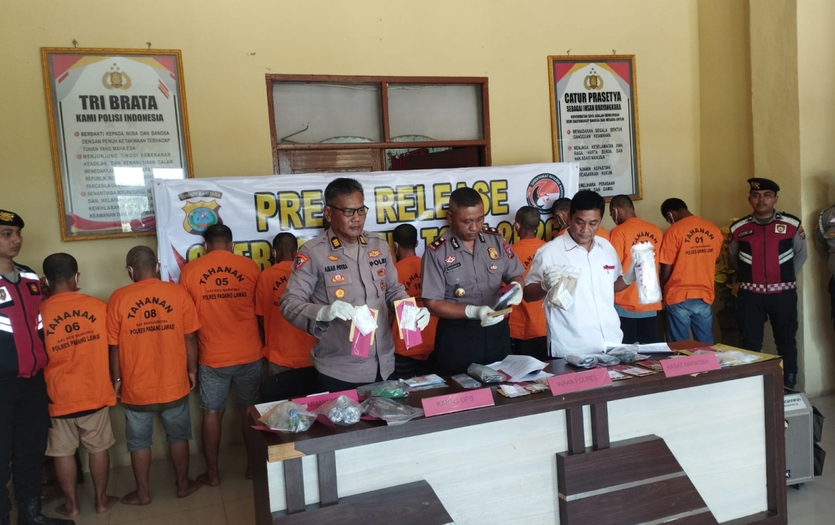 Operasi Antik Toba 2026, Polres Palas  Ungkap 12 Kasus Narkotika