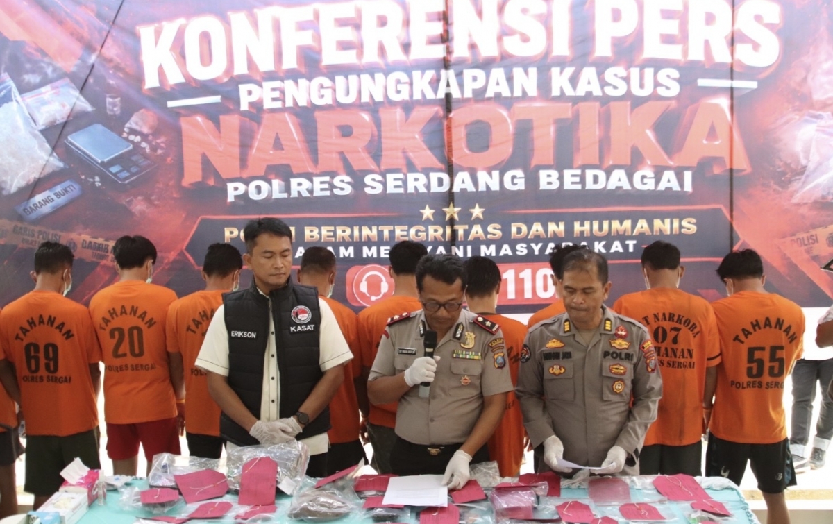 Operasi Antik Toba 2026: Polres Sergai Gulung 58 Tersangka Narkoba dalam 21 Hari