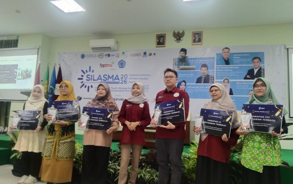 Perpustakaan UMSU Juara 1 Instagram Terbaik dan Harapan 2 Website Terbaik FPPTMA Awards 2026