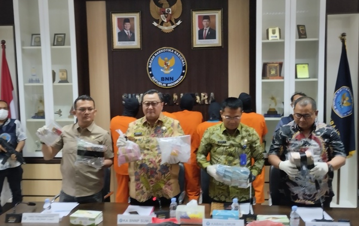 Operasi Saber Bersinar, BNN Sumut Bekuk 6 Tersangka Narkoba