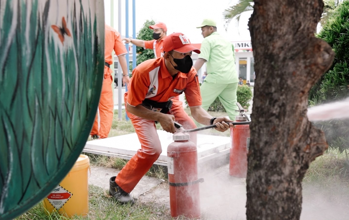 Pertamina Patra Niaga Sumbagut Tingkatkan Kesiapsiagaan Tanggap Darurat Melalui Simulasi di SPBU Aceh Besar