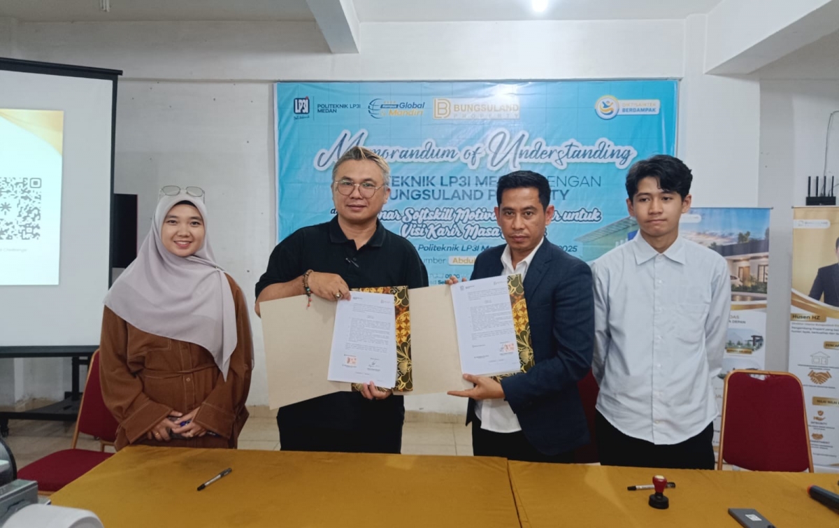Bungsuland Properti Teken MoU Dengan LP3I Medan, Komitmen Jadi ‘Developer Berdampak’ Bagi Dunia Pendidikan