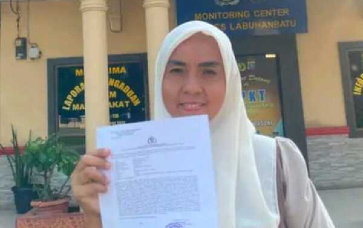 Diserang Opini Negatif di Medsos, IRT di Aek Natas Tempuh Jalur Hukum ke Polres Labuhanbatu