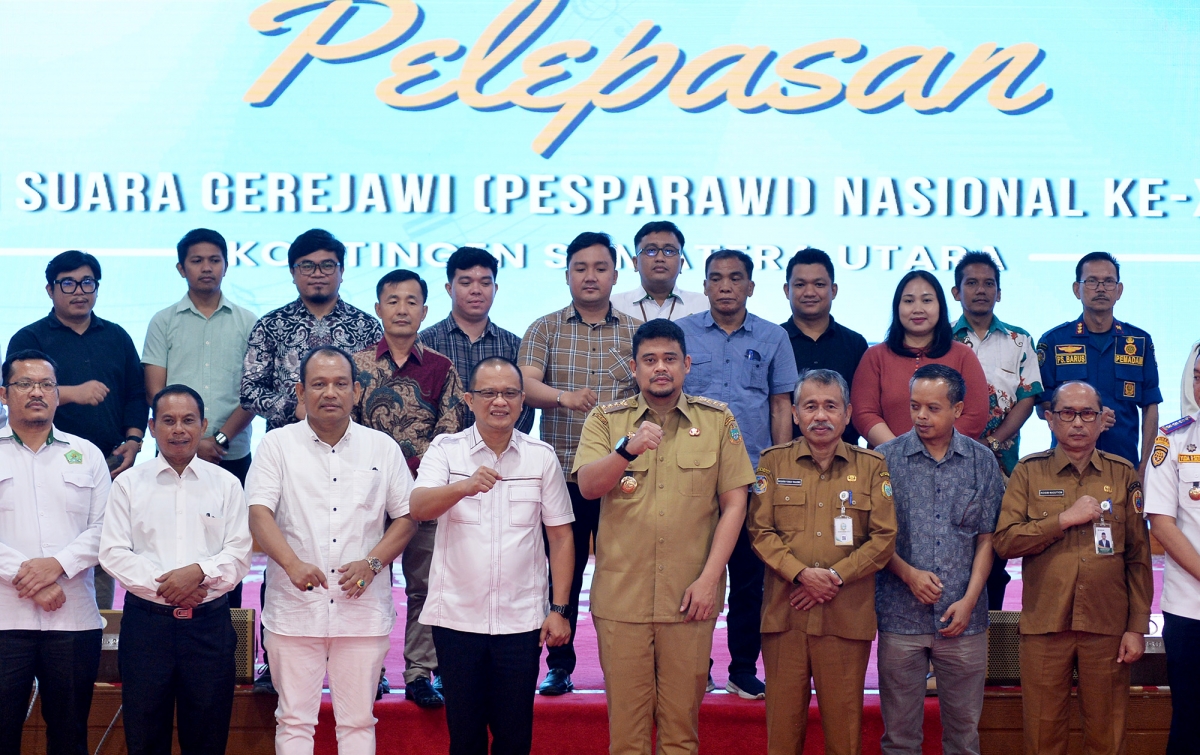 Lepas Kontingen Pesparawi Nasional, Bobby Nasution Targetkan Sumut Pertahankan Gelar Juara Umum