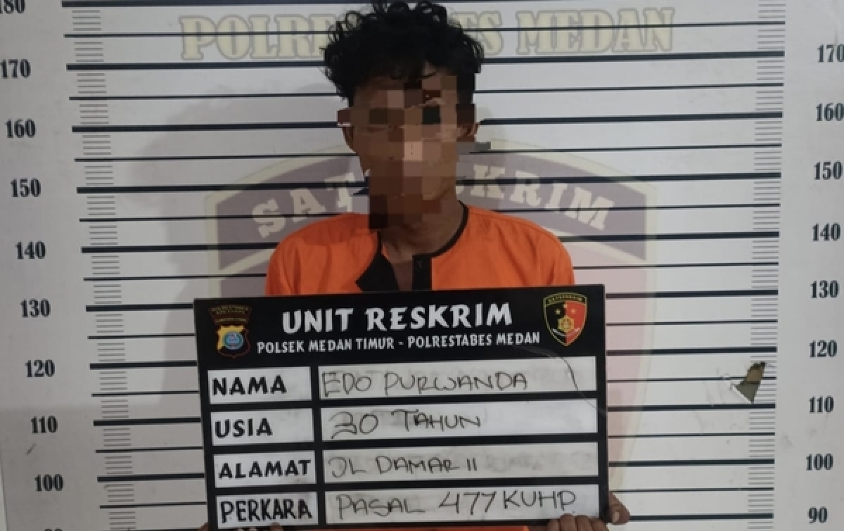 Sempat Babak Belur Dihajar Warga, Pencuri Kabel Diamankan Polsek Medan Timur