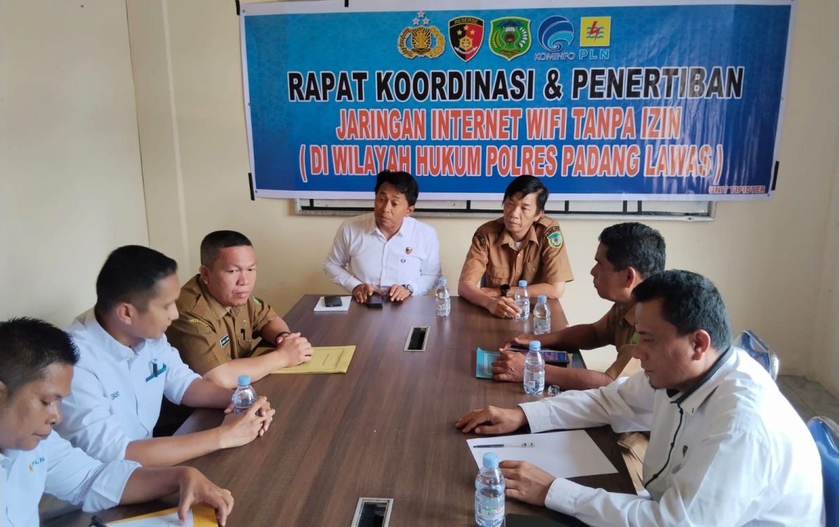Sat Reskrim Polres Palas Bersama Pemkab dan PLN Sepakat Berantas Wi-Fi Ilegal