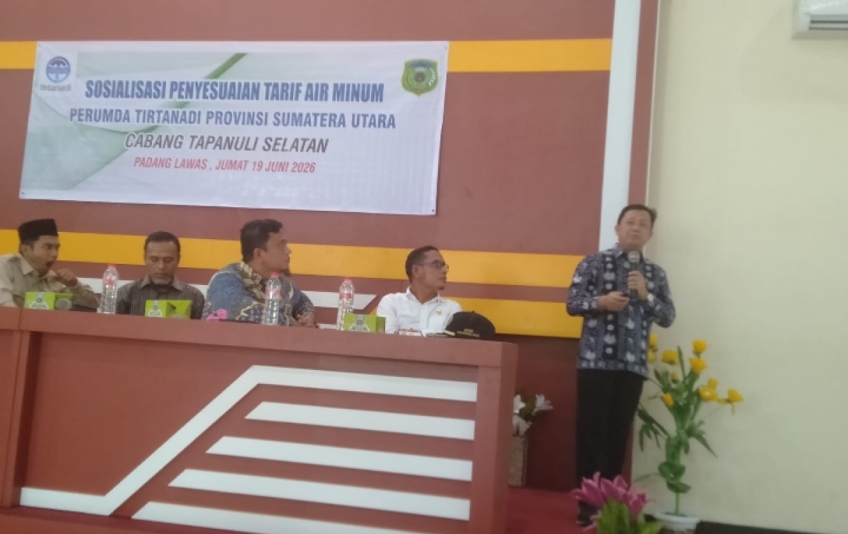 PDAM Medan Sosialisasi'  Layanan Air Minum, Agustus Ditargetkan Warga Palas Sudah Bisa Menikmati