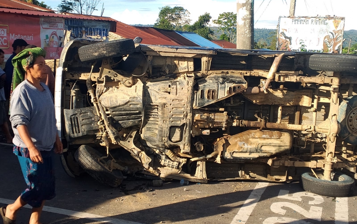 Polres Dairi Amankan Sopir Truk Terkait Laka Beruntun Renggut 2 Nyawa