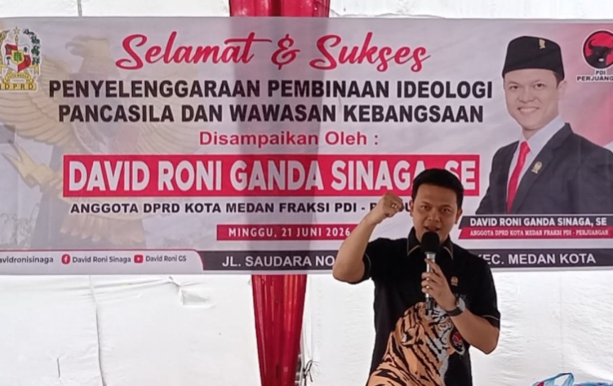 David Roni Ganda Sinaga Ajak Warga Amalkan Nilai–Nilai Pancasila