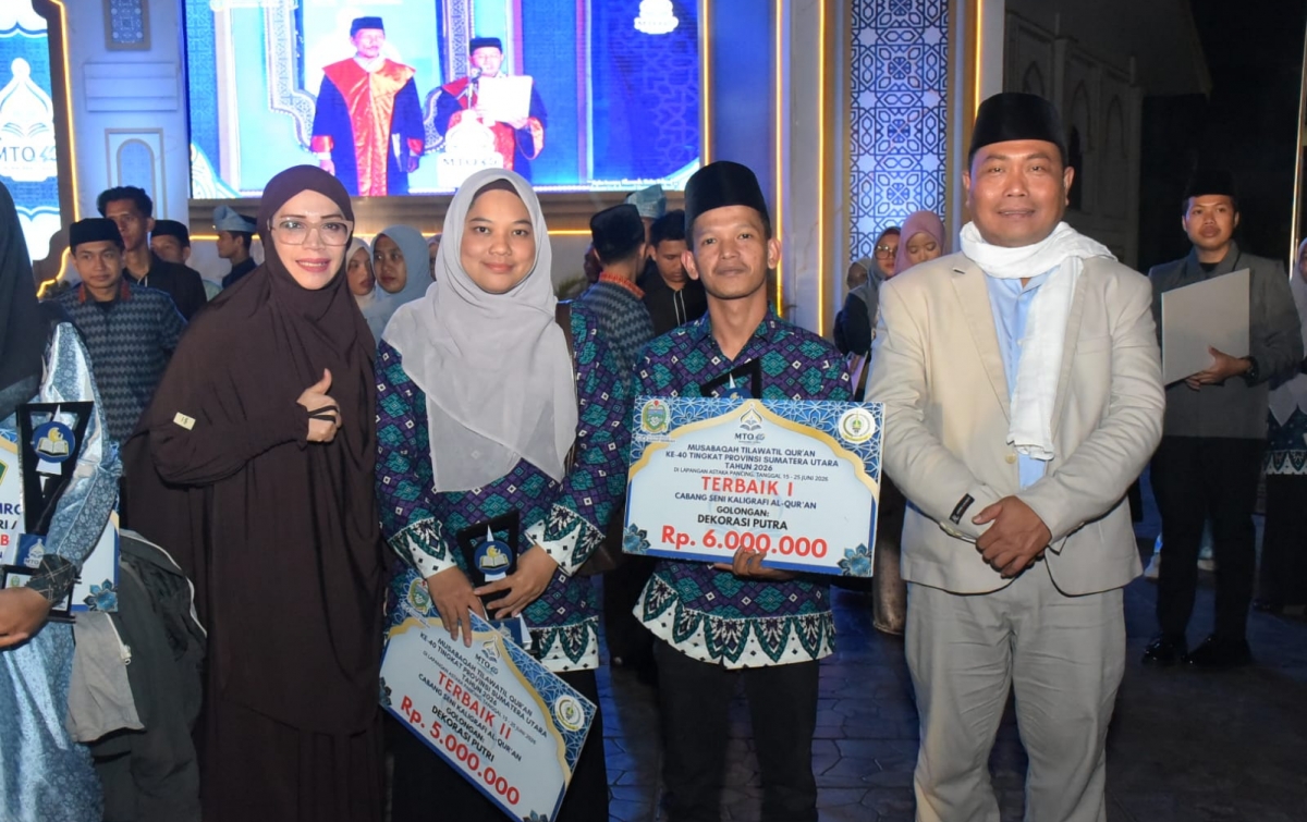 Kafilah Deli Serdang Raih Peringkat III pada MTQ Sumut ke-40