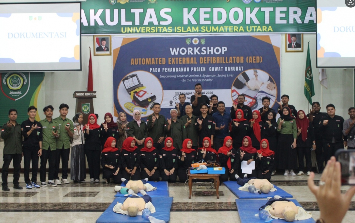 Siap Selamatkan Nyawa! Mahasiswa dan Tendik FK UISU Digembleng Teknik RJP dan AED