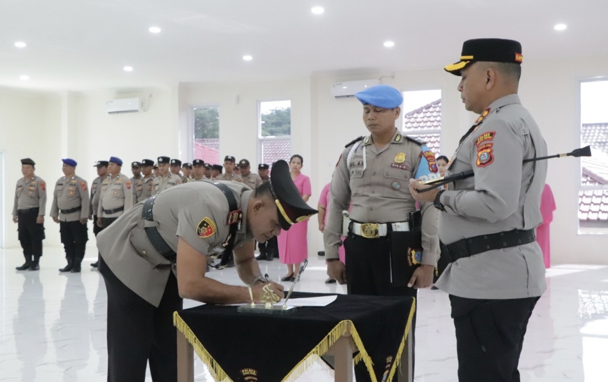 Estafet Kepemimpinan Satpolairud Sergai: AKP Bram Candra Resmi Jabat Kasat Baru