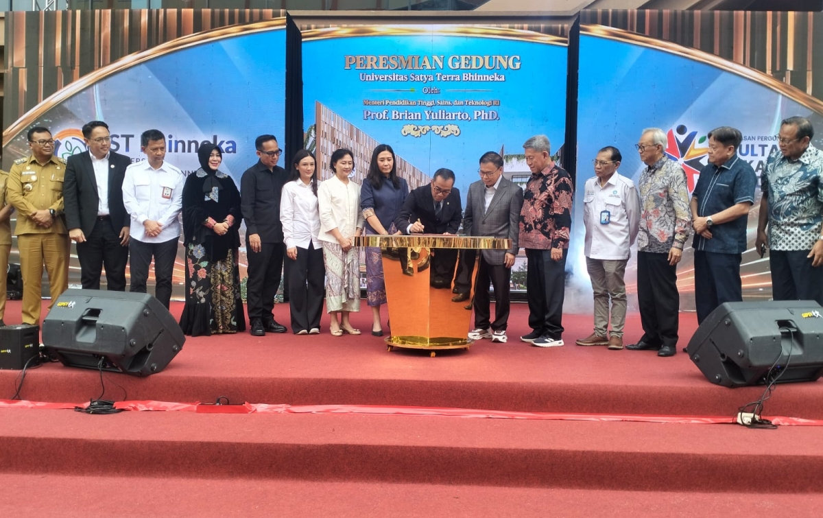 Saat Peresmian Gedung Kampus, Menteri Pendidikan Tinggi Minta Para Rektor Contoh Universitas ST Bhinneka