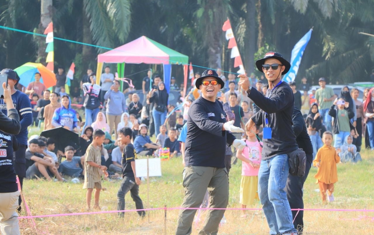 Diikuti 90 Peserta, Festival Layang-Layang Polres Sergai Sukses Warnai Langit Perbaungan