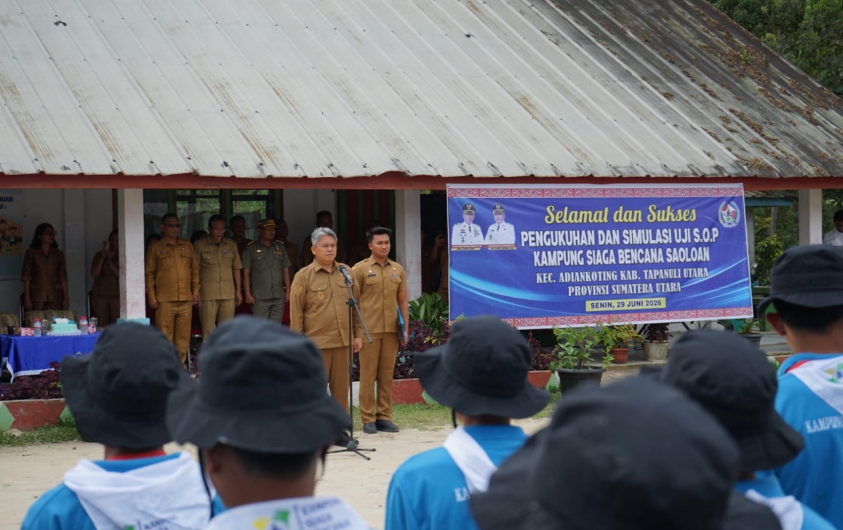 Taput Kukuhkan Kampung Siaga Bencana Kecamatan Adiankoting