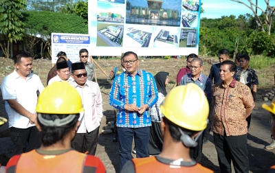 Bupati Deli Serdang Lakukan Peletakan Batu Pertama Pembangunan Kantor Kementerian Agama
