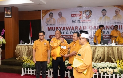 Irsan B Harahap Kembali Terpilih Sebagai Ketua Hanura Palas