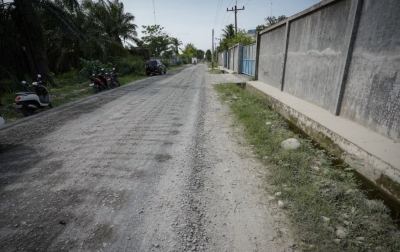 Bupati Tinjau Progres Pengaspalan Jalan Paluh Gelombang Percut Sei Tuan