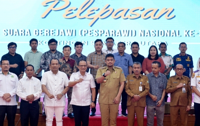 Lepas Kontingen Pesparawi Nasional, Bobby Nasution Targetkan Sumut Pertahankan Gelar Juara Umum