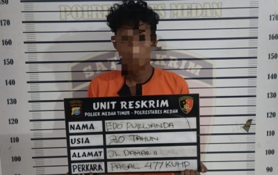 Sempat Babak Belur Dihajar Warga, Pencuri Kabel Diamankan Polsek Medan Timur