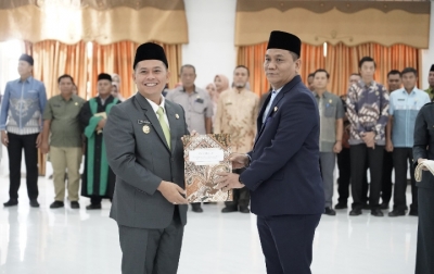 Panguhum Nasution Resmi Dilantik Jadi Sekda Palas