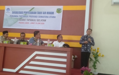 PDAM Medan Sosialisasi'  Layanan Air Minum, Agustus Ditargetkan Warga Palas Sudah Bisa Menikmati