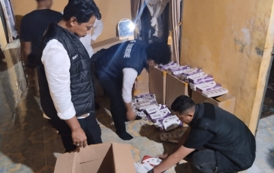 Satreskrim Polres Palas Gerebek Rumah Penyimpanan Rokok Ilegal
