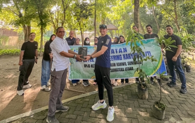 Aksi Nyata Peduli Bumi, Karyawan BPJS Ketenagakerjaan Sumbagut Komit Hijaukan Kota Medan