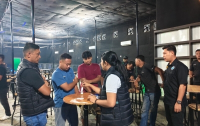 Sikat Isu Narkoba, Polres Sergai Bareng BNN Sidak THM Captain America