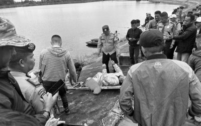 Diduga Tabrak Pembatas Jalan, Sipayung Tenggelam dalam Danau Buatan di Dairi