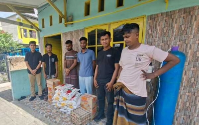 Atas Dasar Kemanusiaan, Masyarakat Kota Medan Berbagi Ke Pengungsi Rohingya