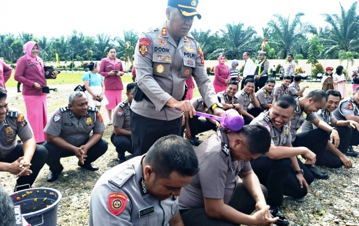 Wakapolres Padang Lawas Berganti, 40 Personel Naik Pangkat