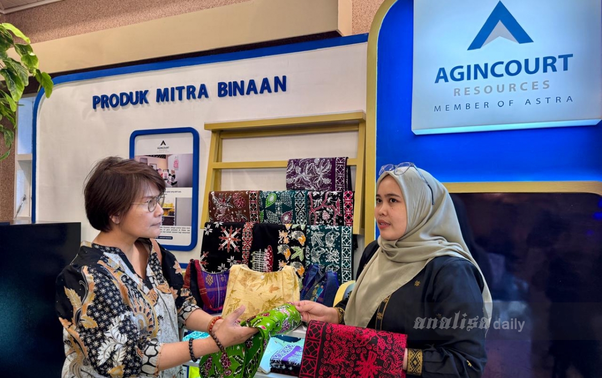 Pamerkan Batik Tapsel hingga Gondang Sambilan, PTAR Dekatkan Tambang Emas Martabe ke Publik di PRSU 2026